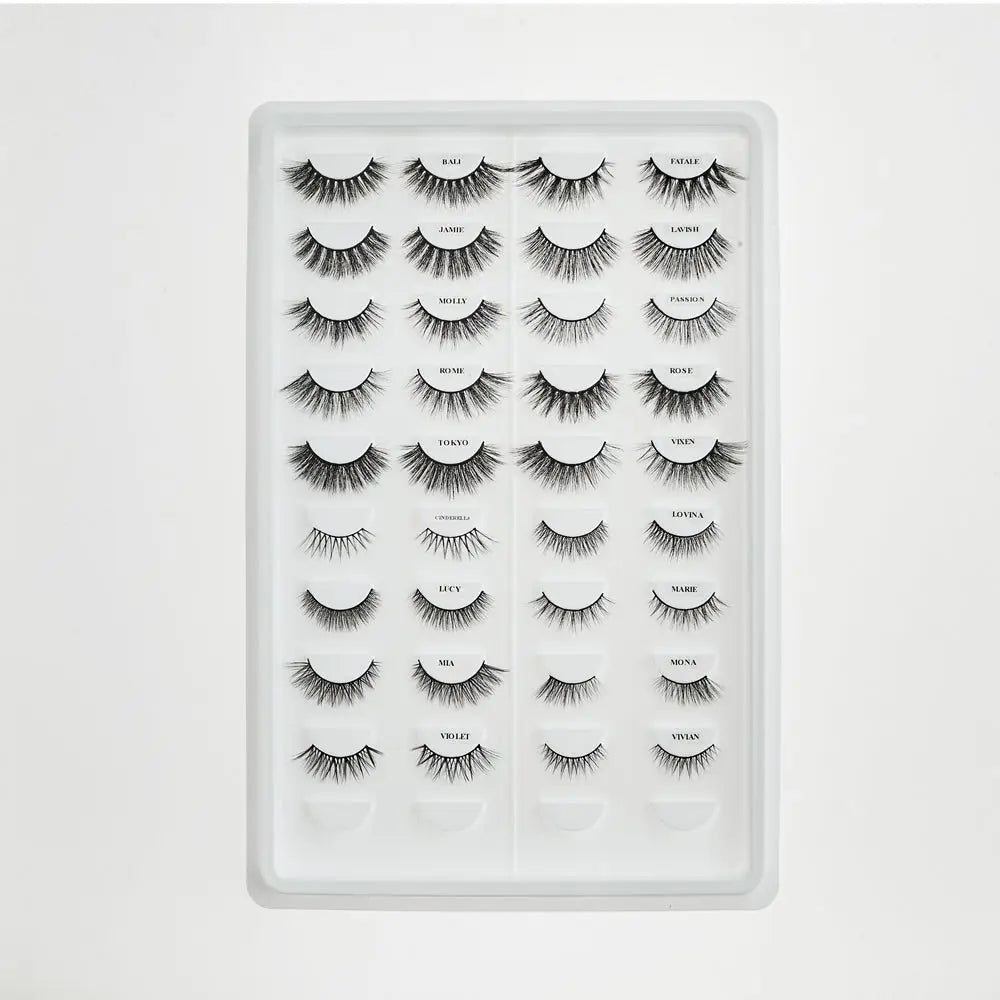 Faux Mink Lashes | 18 Pairs Lashes Book - 12 - 18MM - Love Eyelashes