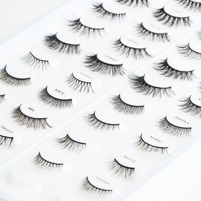 Faux Mink Lashes | 18 Pairs Lashes Book - 12 - 18MM - Love Eyelashes