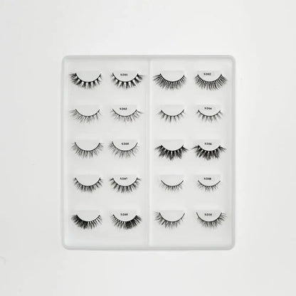 12 mm Natural 3D Mink Lashes 10 Pair Book - Eyelashes