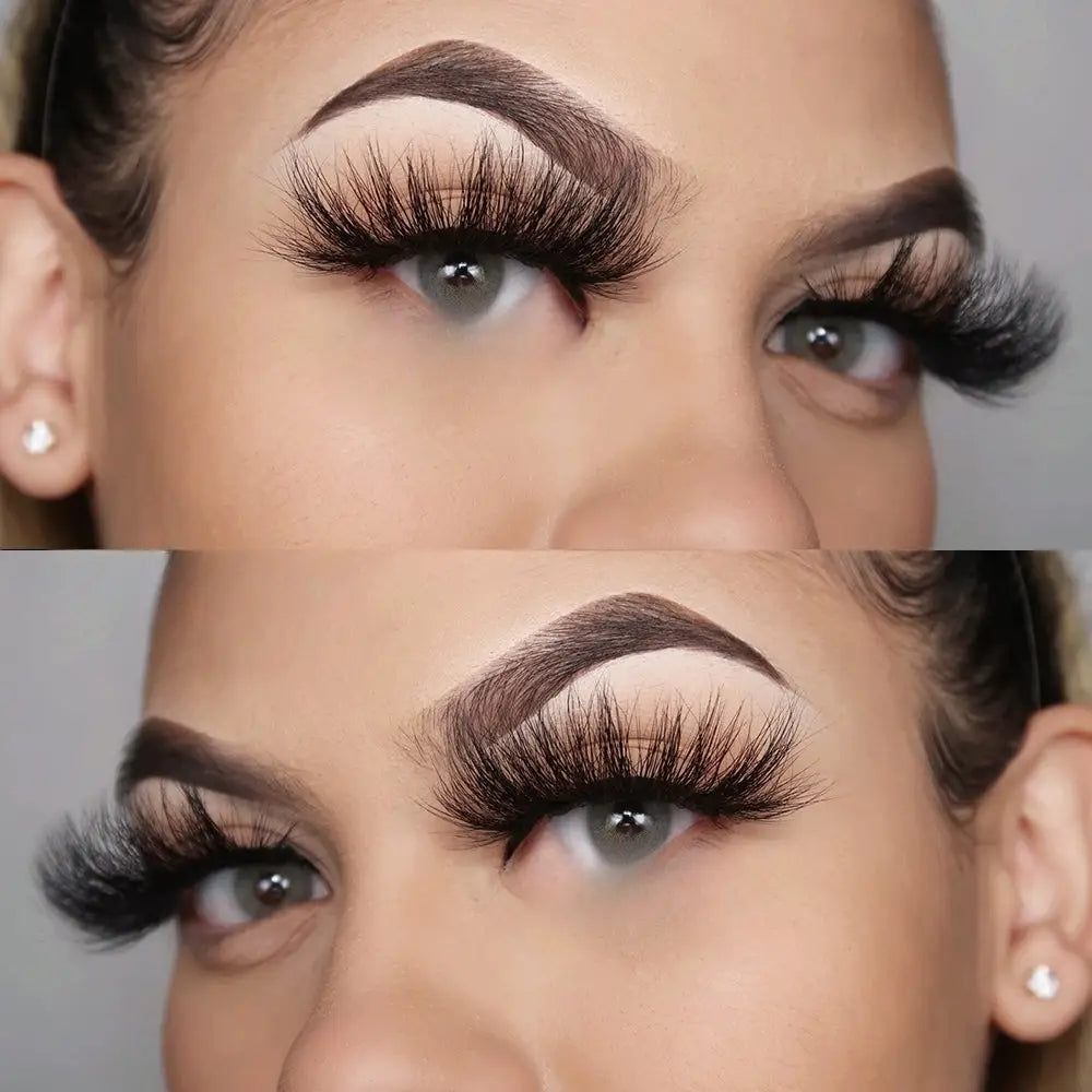 28-30 mm Fluffy Full Volume 3D Mink Lashes - Hollywood - Eyelashes