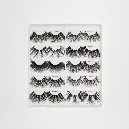 30 mm 3D Mink Lashes 10 Pair Book - Eyelashes